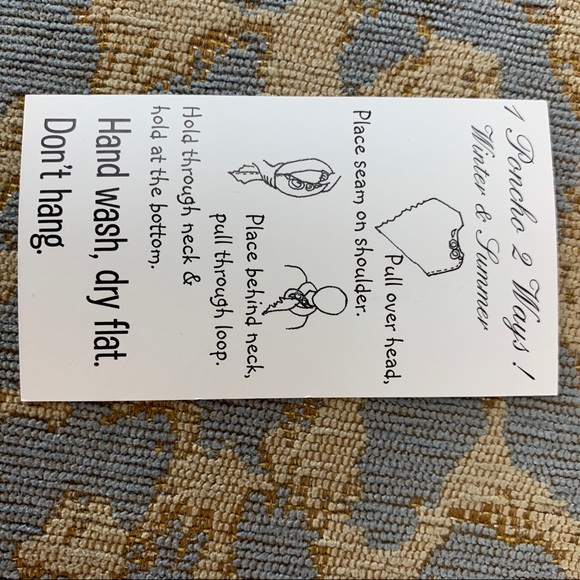 ✓ Princy’s Poncho EUC small medium beige - Picture 10 of 12